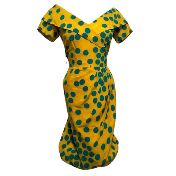 Scaasi Dress 100%silk - Picture 2 of 16